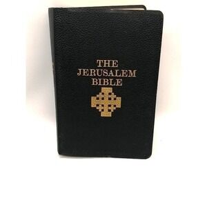 Vintage The Jerusalem Bible 1966 Leather Black Soft Cover Alexander Jones